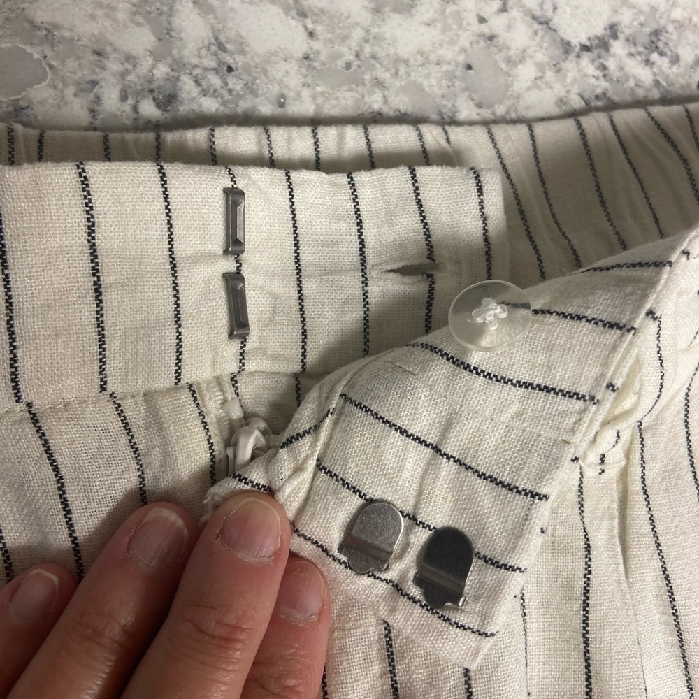 A New Day Striped Linen Blend Shorts (12) - Picture 7 of 7